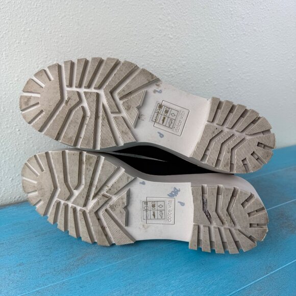 Dolce Vita Haddie Chelsea Black Suede Chunky Y2k Retro Boots Size 9 - Picture 9 of 9